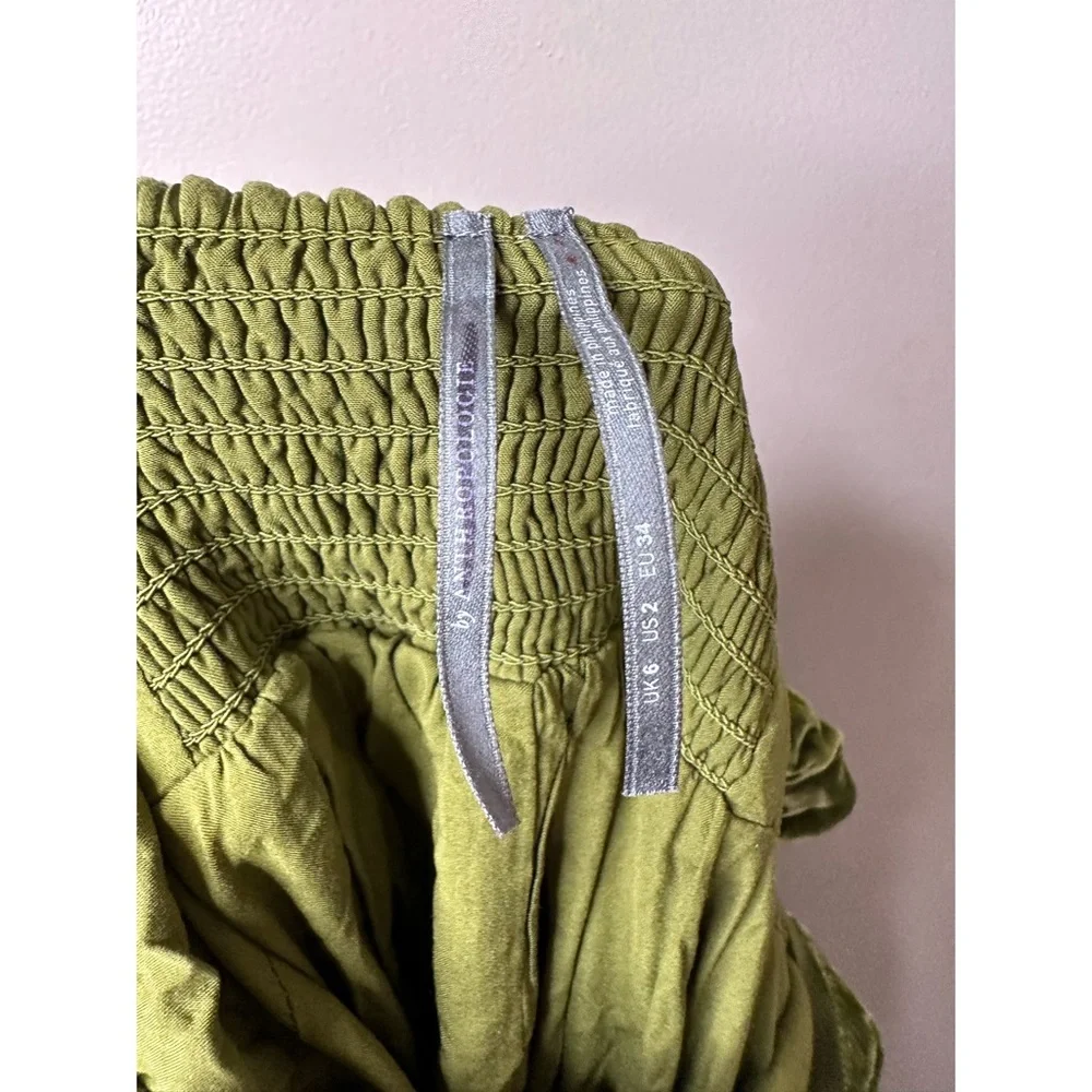 Anthropologie Velvet Empire Waist Midi Dress - Picture 8 of 8